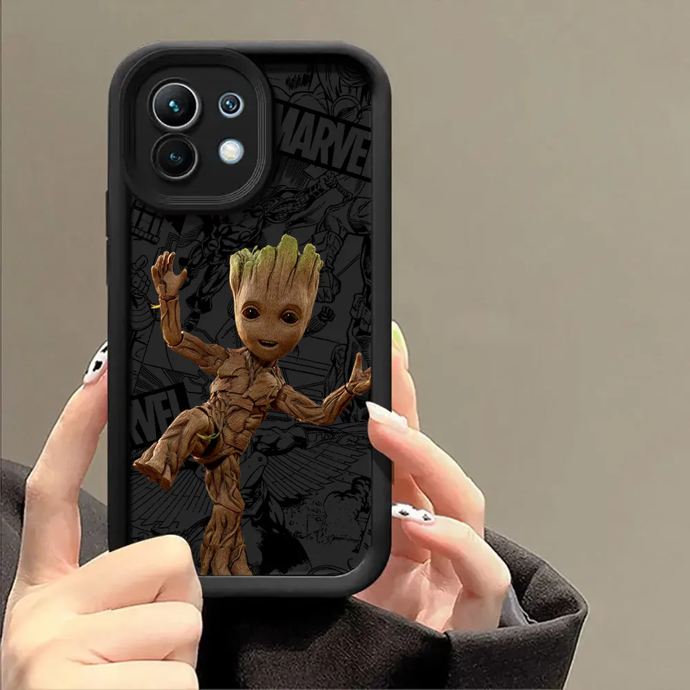 Фото Чехол Groot Rocket Raccoon Marvel для Xiaomi Mi 13T 14 14T 15 15T Pro 17 Ultra Poco M7 M8 F8 F7 X6 X7 X8 Pro Max, противоударный чехол №5
