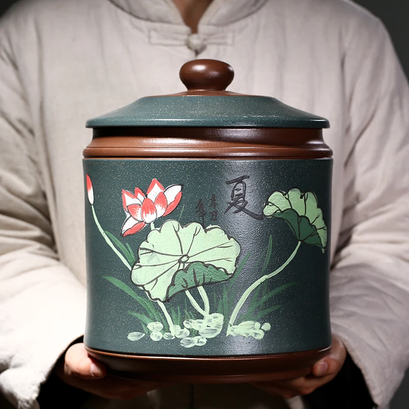 

Китайская чайная корзина для хранения, фарфоровый Круглый Кофейный набор, банка для печенья, чайная банка с крышкой, кухонные аксессуары 1225