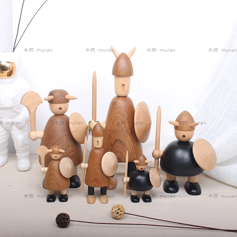 

Nordic Home Decoration Danish Puppet Viking Wooden Pirate Handicraft European Home Creative Decoration