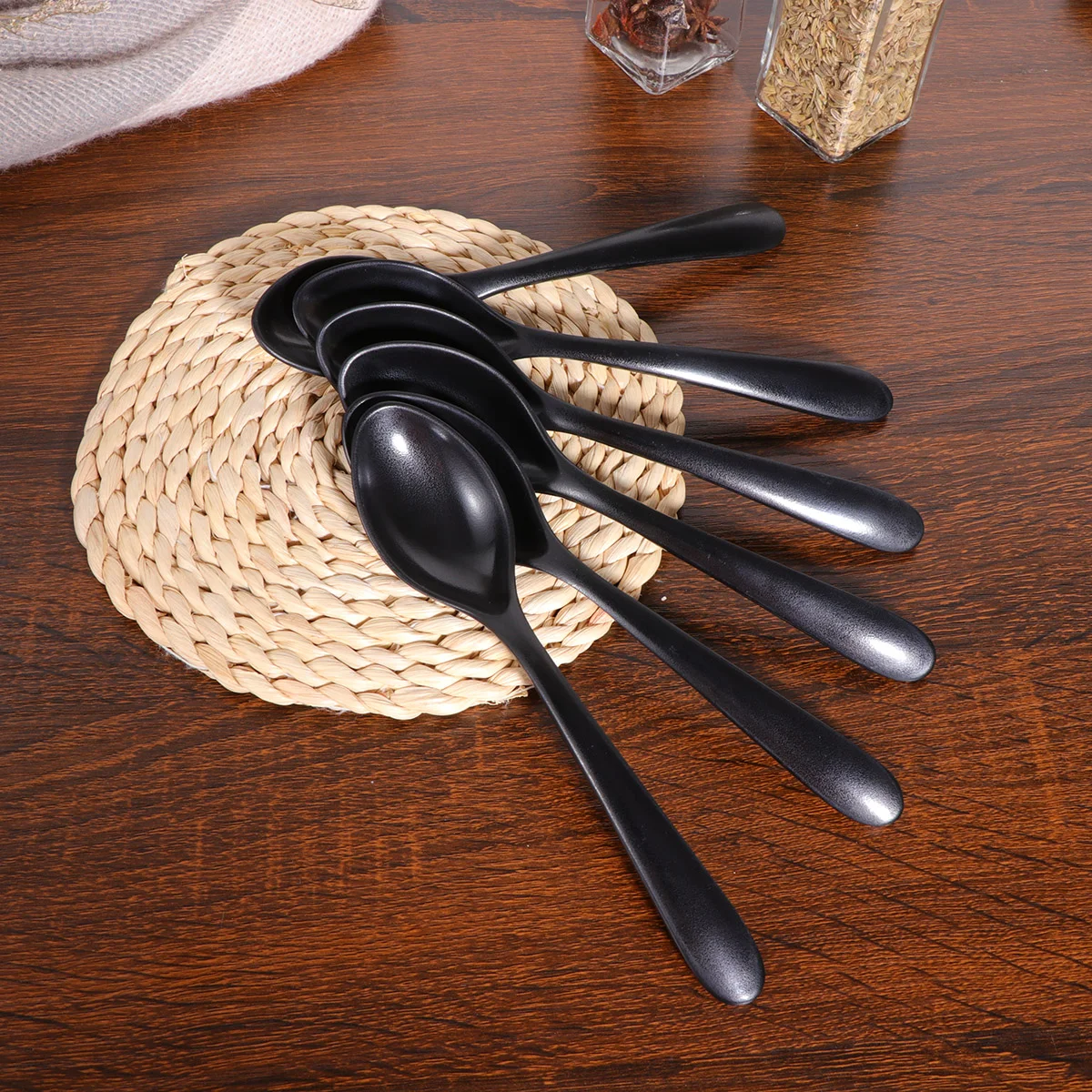 

Spoons Spoon Soup Melamine Rice Asian Japanese Chinese Noodle Soba Dinner Serving Dessert Tableware Ramen Ton Won Restaurant