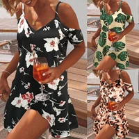 2022 summer new womens casual loose sling dress fashion sexy sleeveless dresses female lady