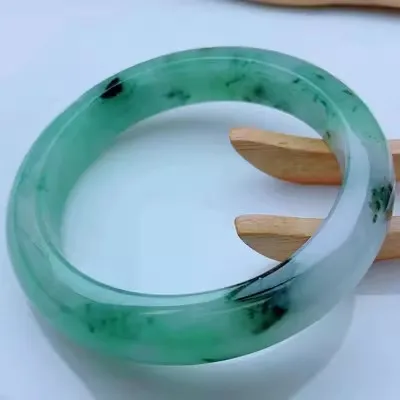 Ювелирные изделия zheru браслет из натурального бирманского нефрита 54 мм-62 мм