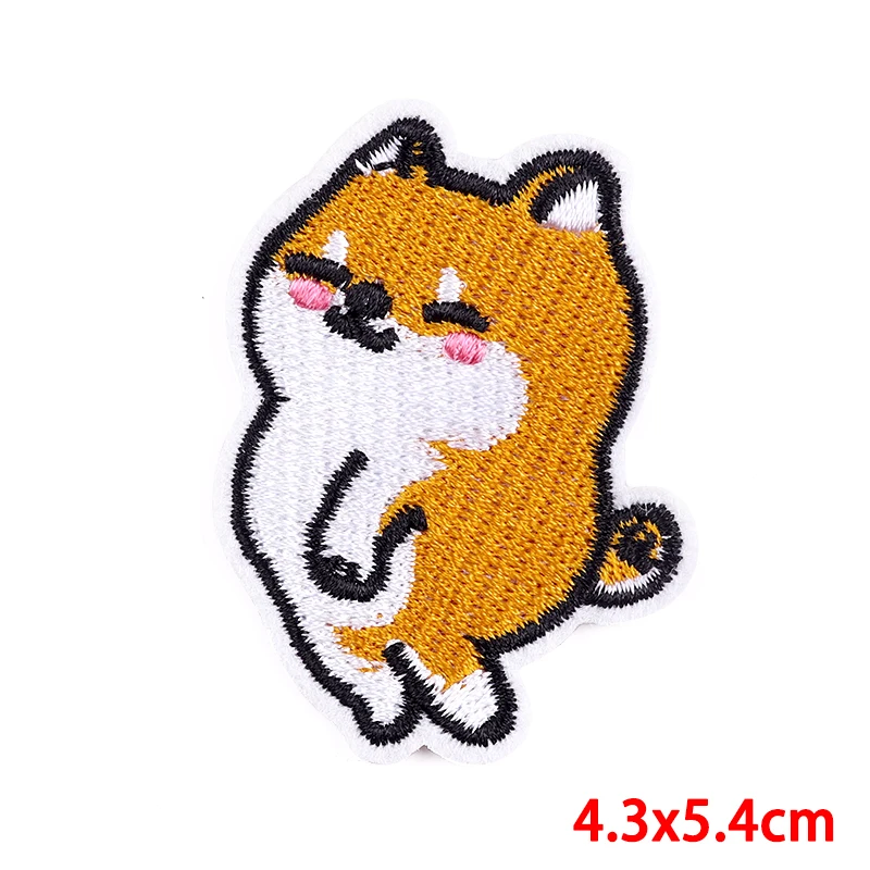 10PCS/Lots Wholesale Cartoon Iron On Patches Clothes Ainmal Embroidered For Clothing Stickers Cat Applique DIY Badges - купить по