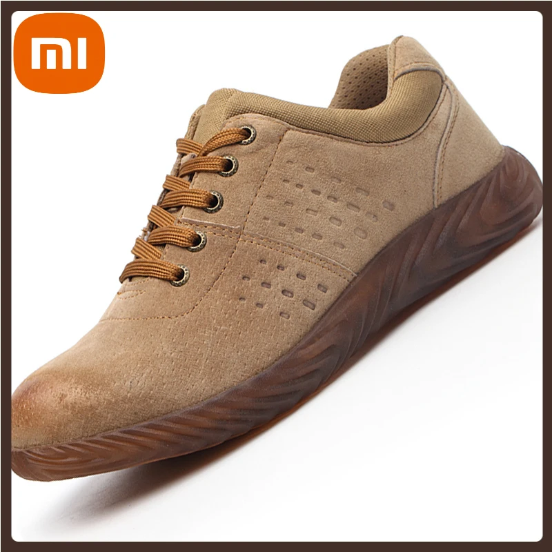 

XIAOMI Male Indestructible Shoes Work Sneakers Electric Welder Boots Anti-smash Safety Shoes Men Boots Comfort Work Boots