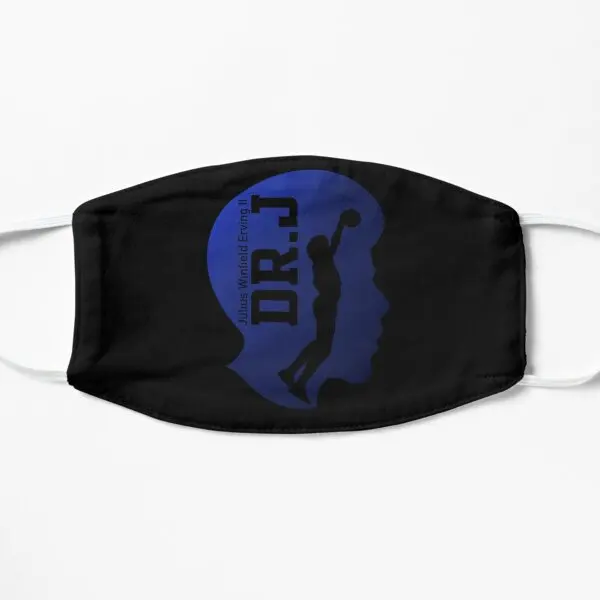 

Dr J Julius Winfield Erving Ii Flat Printing Face Mask Protective Cotton Breath Reusable Cartoon Beauty Haze Sport Accessories