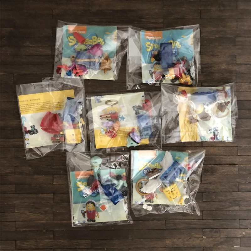 

Mega Block SpongeBobed Square Pant Doll Building Blocks Action Figure Collectible Model Toys Children Gifts