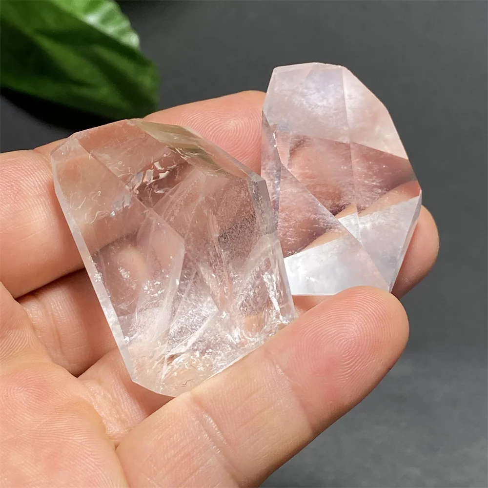 1 шт. натуральный прозрачный белый кристалл полиэдрон кварцевый исцеляющий