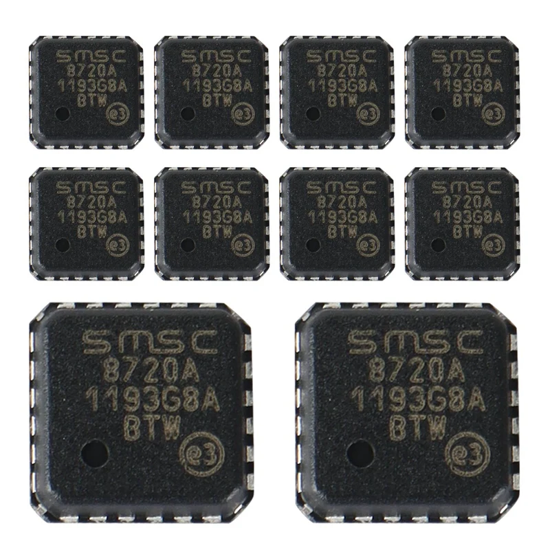 

10 шт LAN8720A LAN8720A-CP-TR 8720A QFN24 Ethernet-трансивер