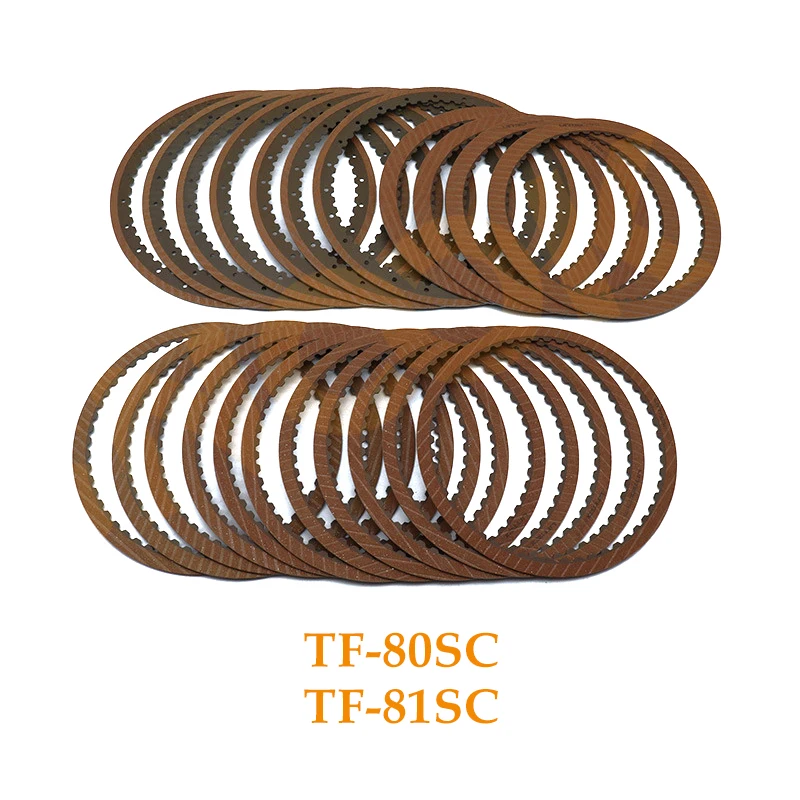 

20pcs 6-speed transmission friction plate package TF-80SC/81SC gearbox clutch plate for Ford Winner 2.3 Land Rover 3.2 Mazda CX9