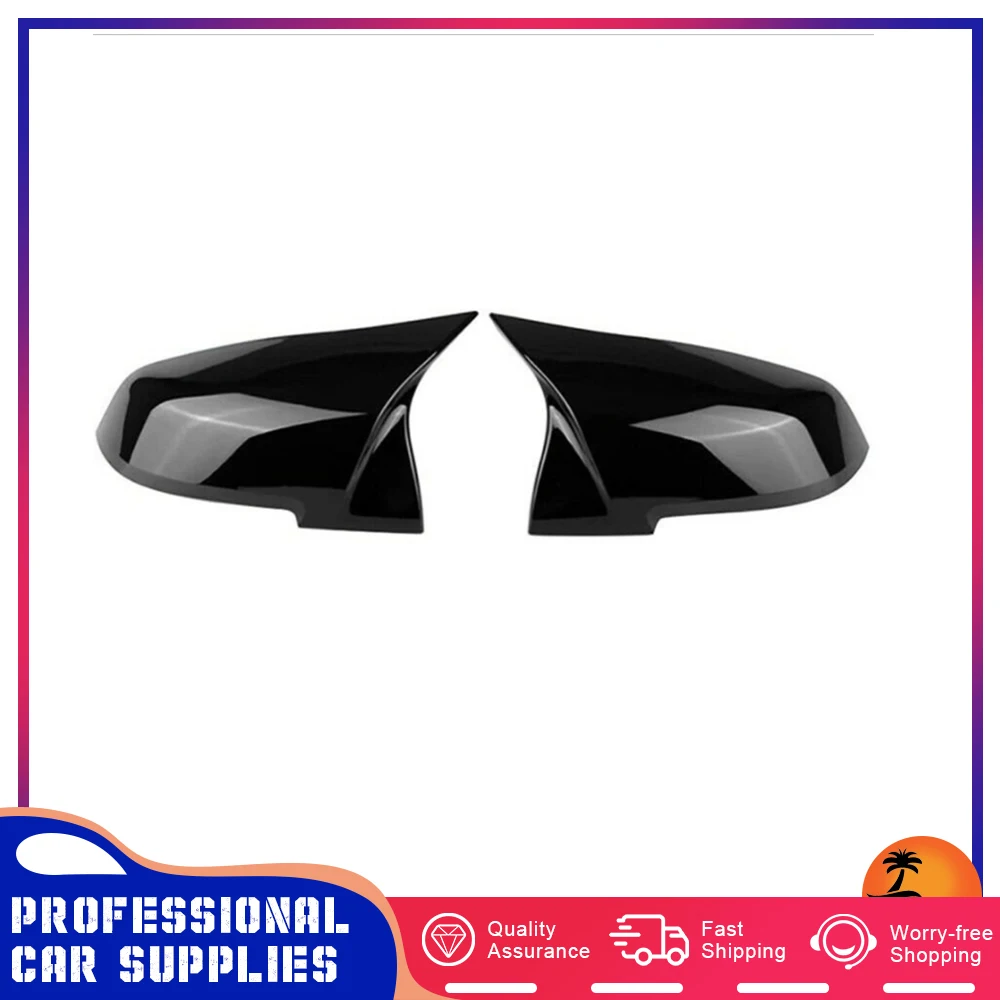 

Корпус зеркала заднего вида M Horn, 2 шт., крышка s для зеркала заднего вида, пластиковые черные детали кузова автомобиля для серий 1 2 3 4 X M i3