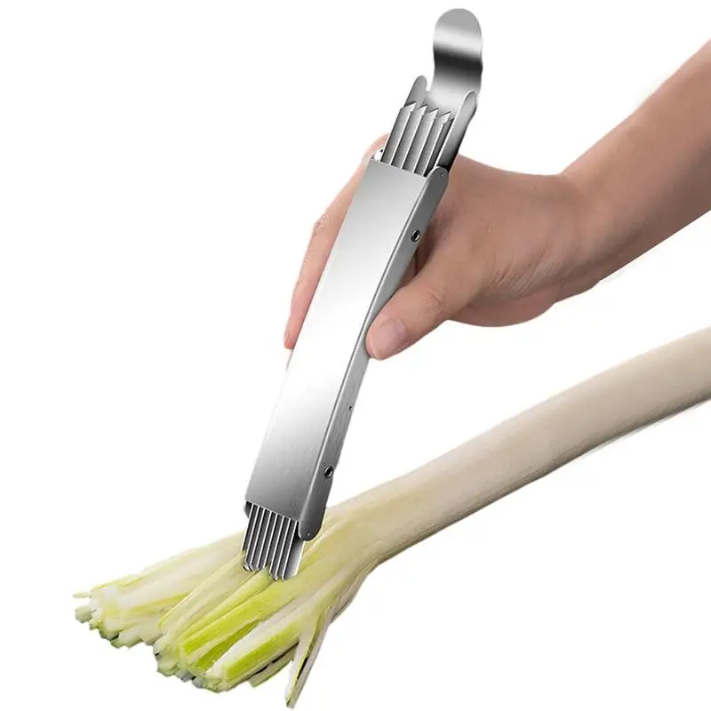 

Stainless Steel Vegetable shredder multifunctional fruits and vegetable cutter portable scallion shredder for kitchen restaurant