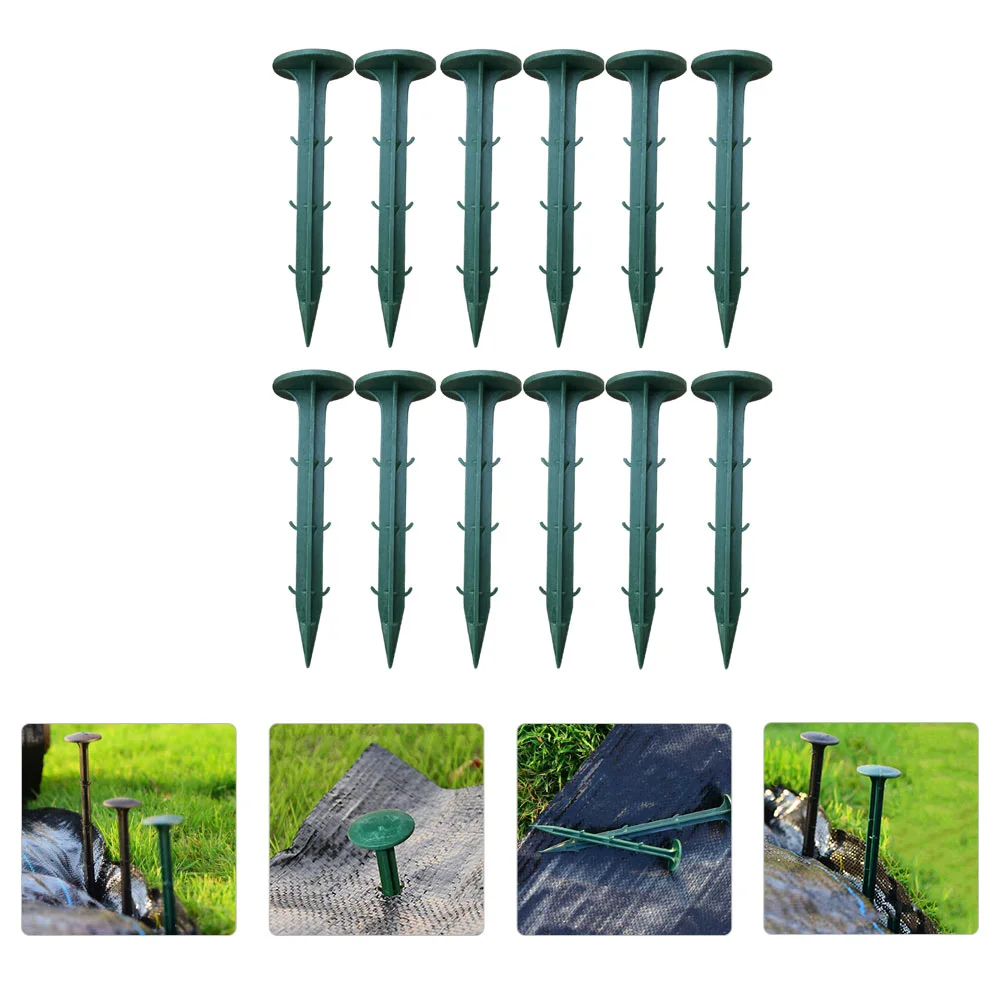 

100Pcs Plastic Ground Stakes Outdoor Plastic Stakes Garden Greenhouse Stakes