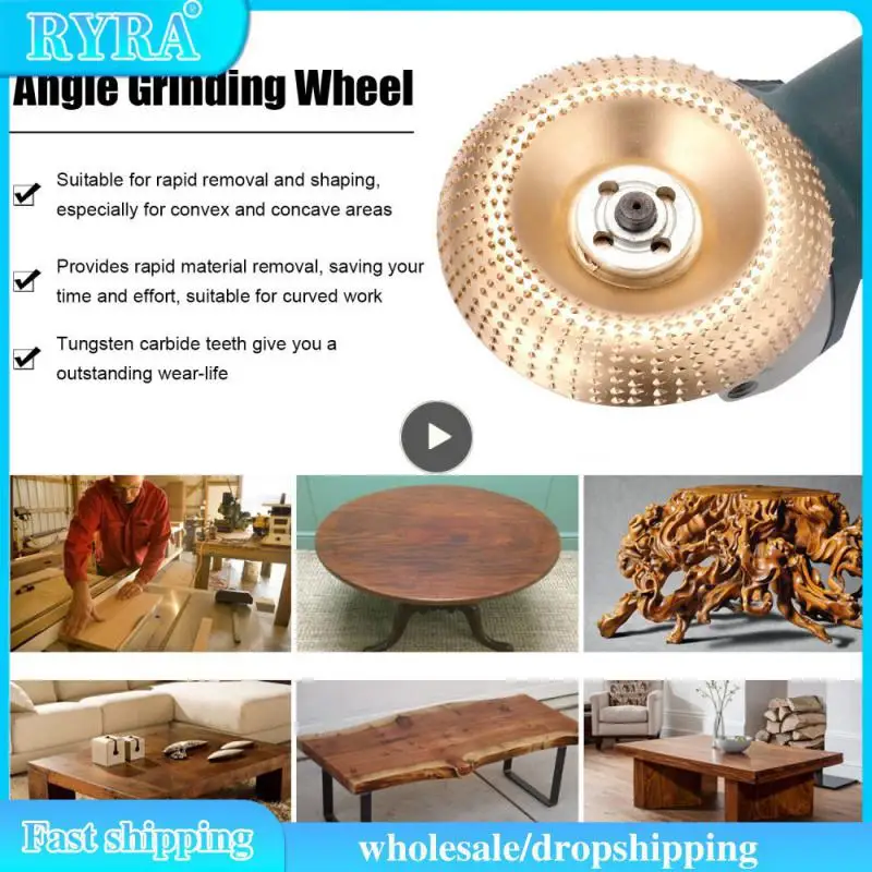 

1~8PCS Electroplating Wood Angle Grinding Wheel Carbon Steel Diy Tool 100mm X 16mm Carving Disc Disc Wheel For Angle Grinder