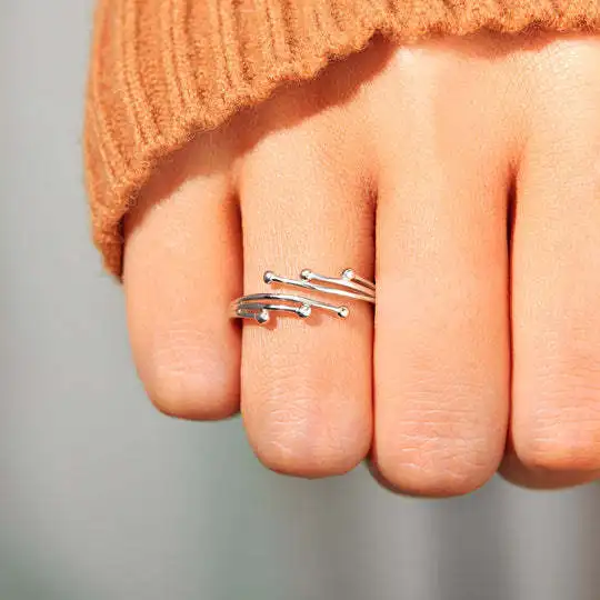 

Simple Fashion Open Adjustable Rings for Women Girl Jewelry Gifts