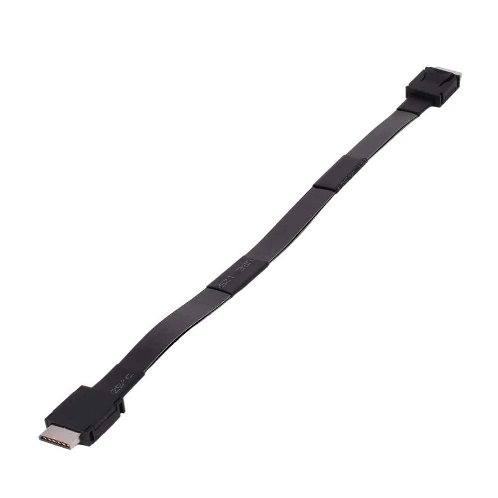 Фото ADT-Link PCI-E 4.0 X4 SFF-8611 Мужской удлинительный кабель FFC Oculink 64 Гбит/с для внешней графической док-станции, видеокарты, сервера ПК OCuLink №2