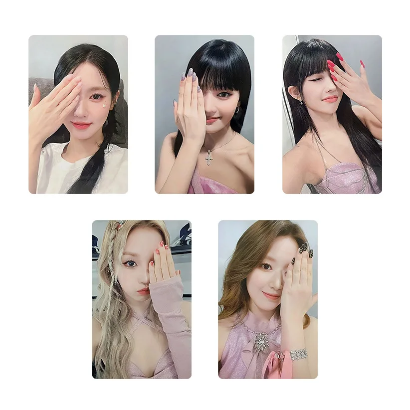 

(G) Φ 6-й альбом I FEEL Photocards KPOP 5 шт. Gidle 7,0 специальные открытки ShuHua Minnie двусторонняя печать открыток YuQi Поклонники подарок