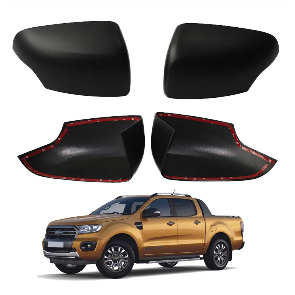 

Mirror Cover for Ford Ranger 2015-2018 Wildtrak Limited T6 T7 T8 Pickup Double Cabin Car AccessoriesMatte Black Color 2 Pcs/set