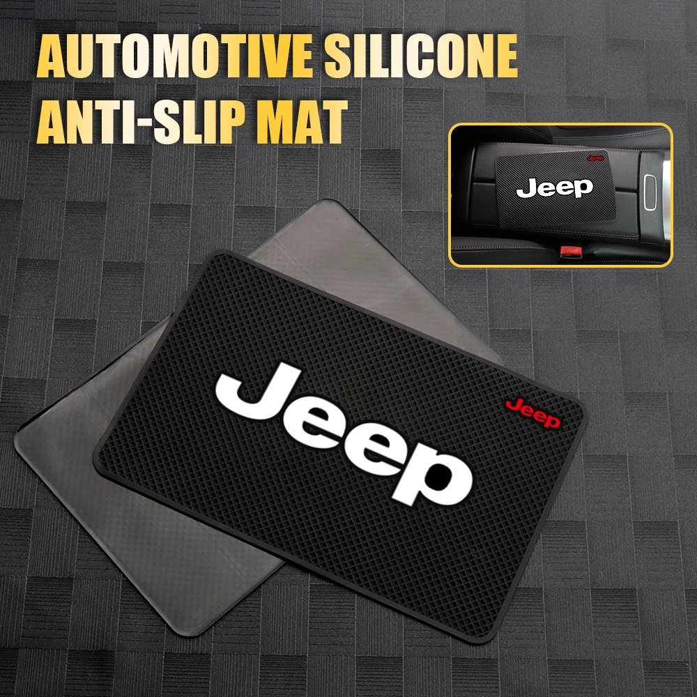 

1PCS Car Anti-Slip Silicone Pad Dashboard Non-Slip Pad For Jeep Renegade Compass Grand Cherokee Wrangler JK Patrio Trail Hawk