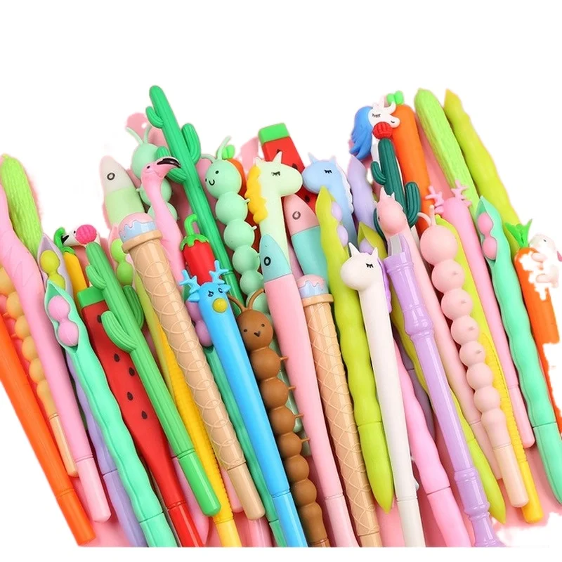 

30-170 шт./компл. kawaii Мультфильм 0,38/0,5 мм набор нейтральных ручек Студенческая Подпись творческие канцелярские принадлежности для офиса и школ...