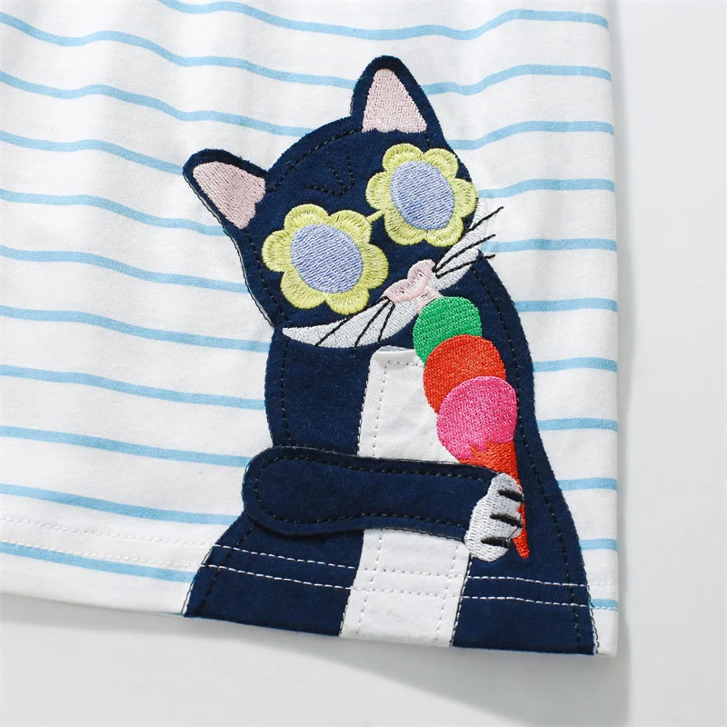 Одежда Jumping Meters для детей 2–7 лет летние платья принцессы маленьких девочек