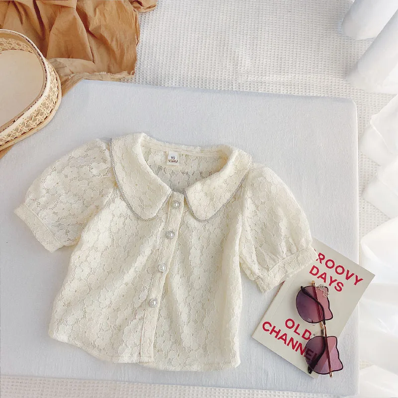 Lady Style Suit Toddler Girls Clothing Sets 2022Brand Summer Lace Girls Little Clothes Outfit Kids Children Suit 2-7Yrs Clothes