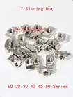 Гайка скользящая с Т-образной головкой 20-50 шт., sm3, M4, M5, M6, M8, соединитель для ЕС 20, 30, 40, 45 серий, алюминиевый профиль