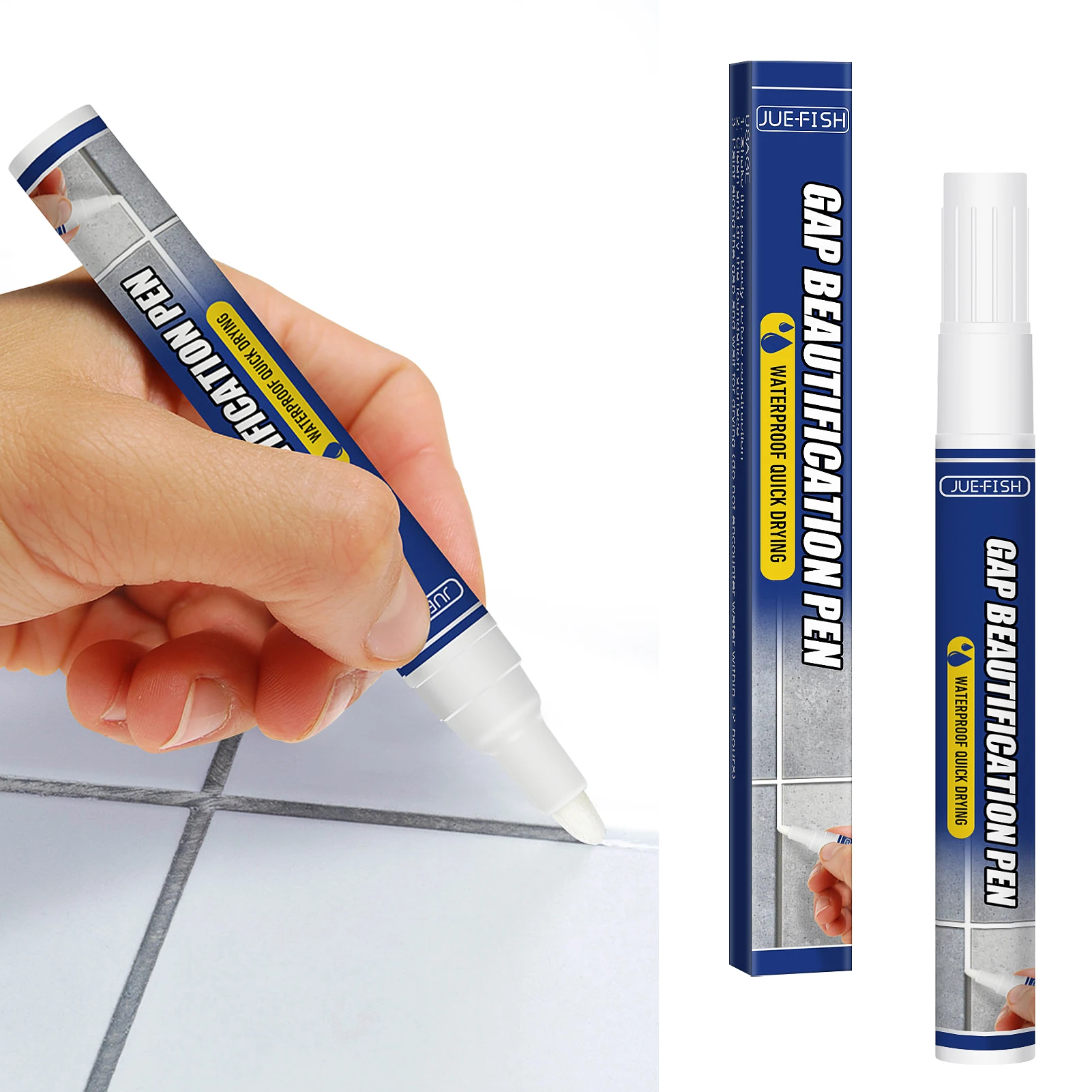 

Grout Pen Tile Paint Marker White Tile Paint Marker Grout Repair Pen Sealer Pen White Grout Restorer Marker Pens Tile Grout