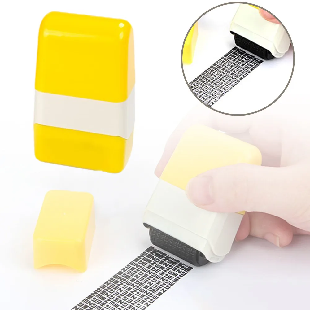 

Confidentiality Privacy Stamp Roller Overlay Eliminator Stamp Confidential Privacy Seal Roller Type Cover Eliminator Seal