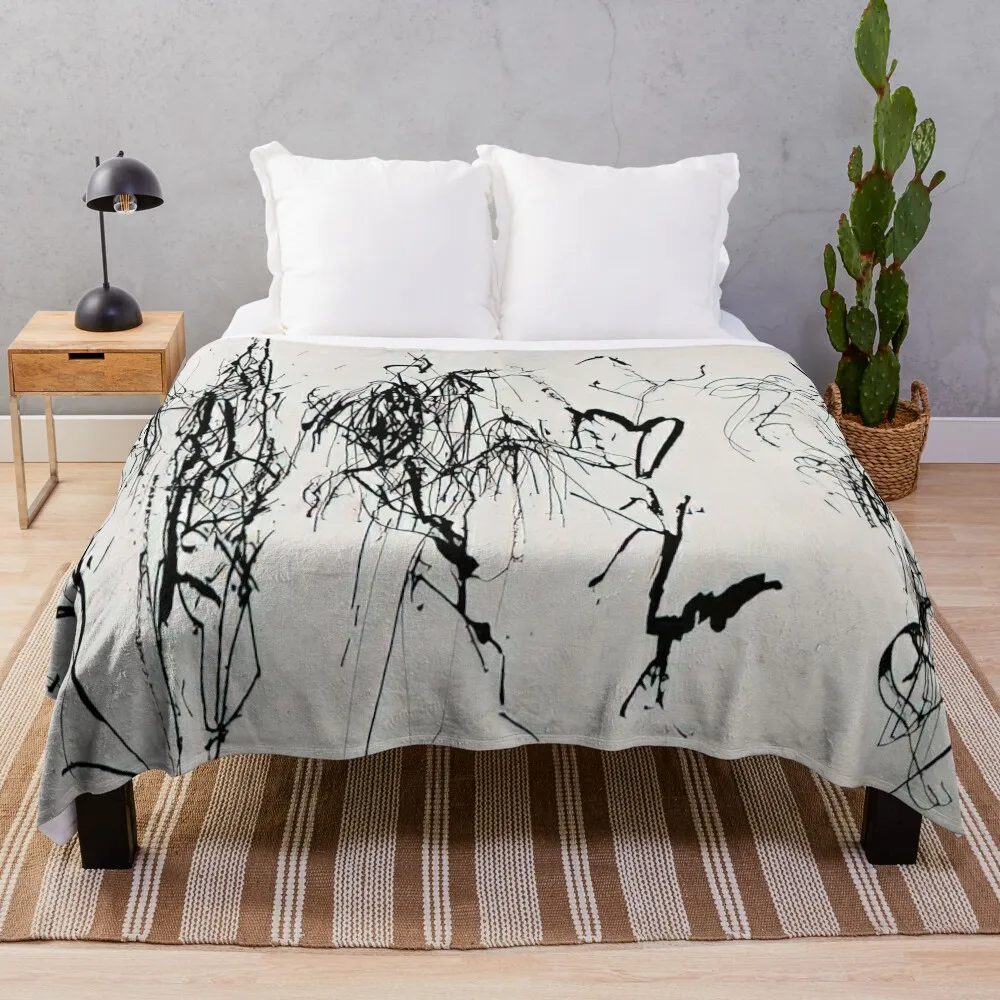 Brice Marden - Летний свиток # 8 Five Kinds of Hydra Trees-1986 Пледы для косплея в стиле аниме плед