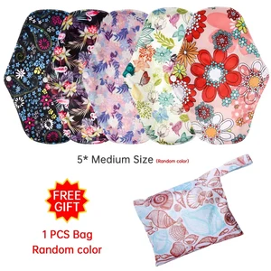 Подушечки для ежемесячных впитывающих менструальных трусиков моющийся санитарный салфетки для женщин использовать месячные тампоны женские многоразовые компрессы ежедневно