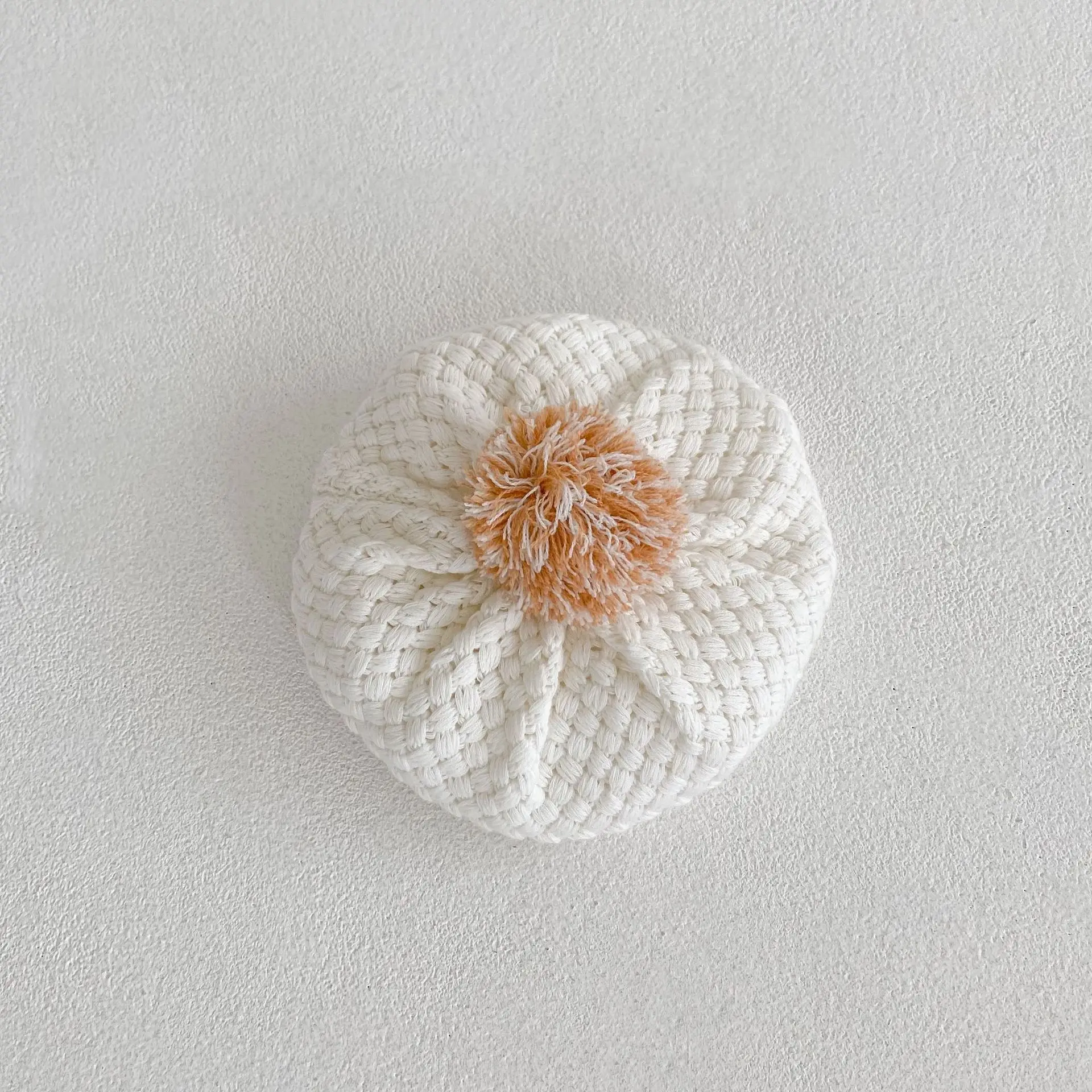 

2022 Autumn Fashion Wool Baby Hat for Girls Elastic Infant Baby Beret Hat Kids Caps for Girls Knitted Caps Wool Cap