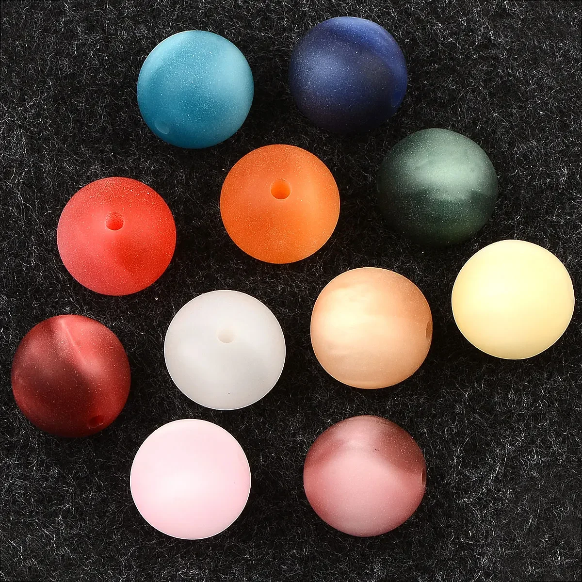 8 шт. 1 6 см разные цвета круглые матовые кошачьи глаза акриловые бусины для