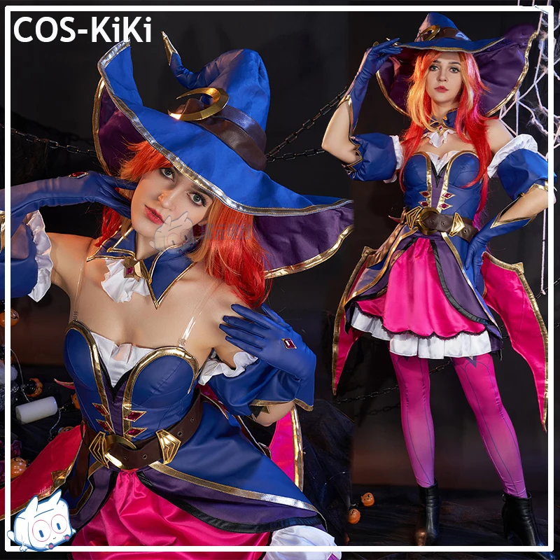 COS-KiKi игра LOL Miss Fortune боевой костюм косплей великолепное платье униформа Хэллоуин