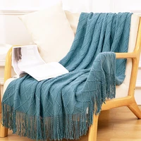 nordic sofa blanket cover blanket tassel small blanket summer bed throw blanket office air conditioning lunch break nap blanket
