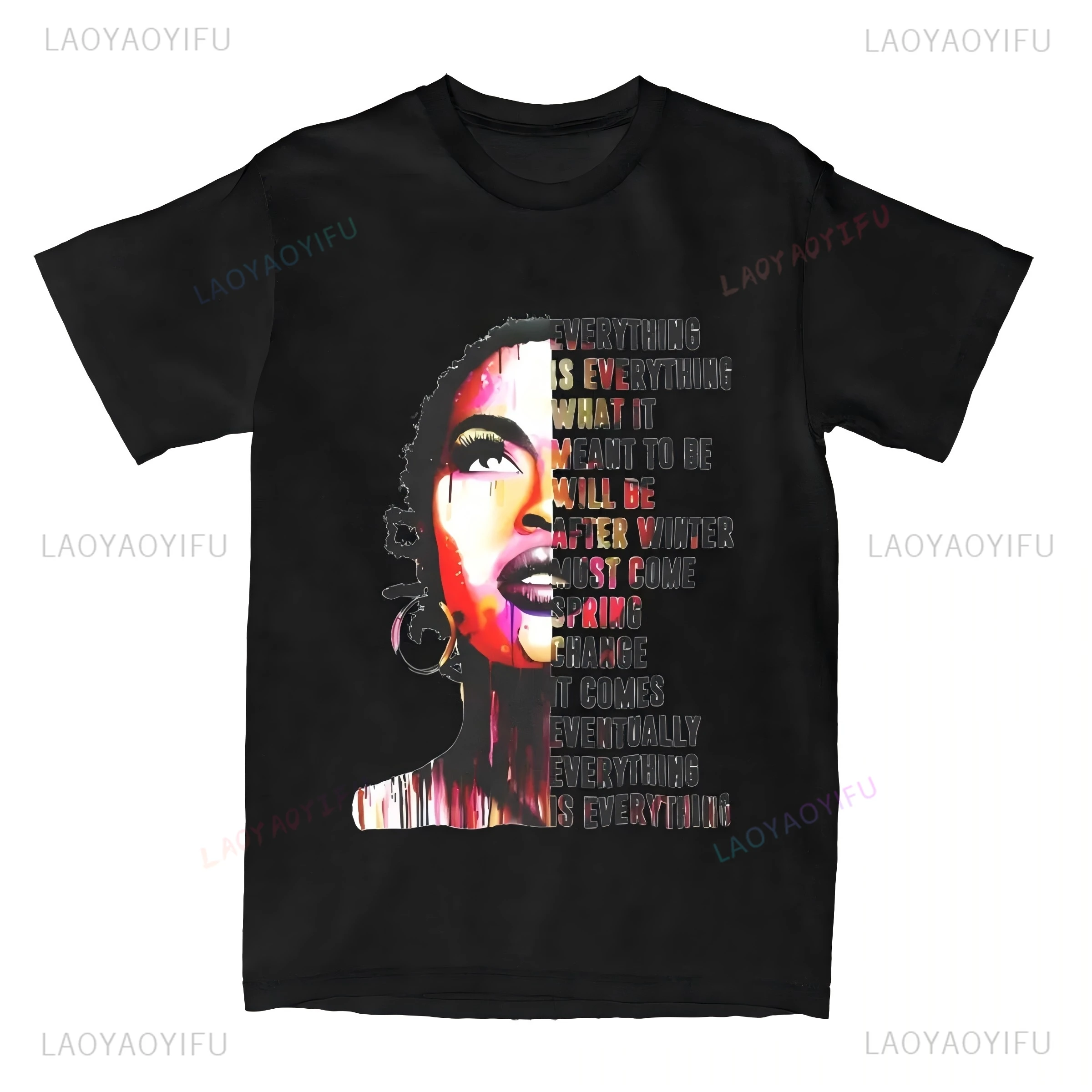 Фото Мужская одежда Lauryn Hill Fugees Los Famosos Camiseta Clasica, футболки, хлопковая одежда певицы, футболка с коротким рукавом №5