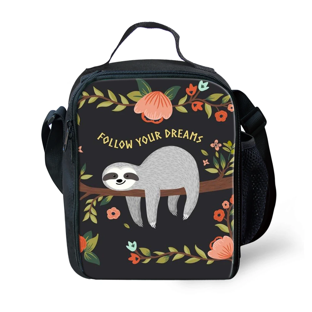 Advocator Sloth Pattern Students School Food Bag for Teenager Girls Lunch Bag Customized Picnic Bag Lunch Box Free Shipping