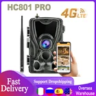 Профессиональная охотничья камера HC801, прямая трансляция, видео 4K, облачное приложение, 4G, охота на диких животных, беспроводная камера 30 мп, фотоловушка