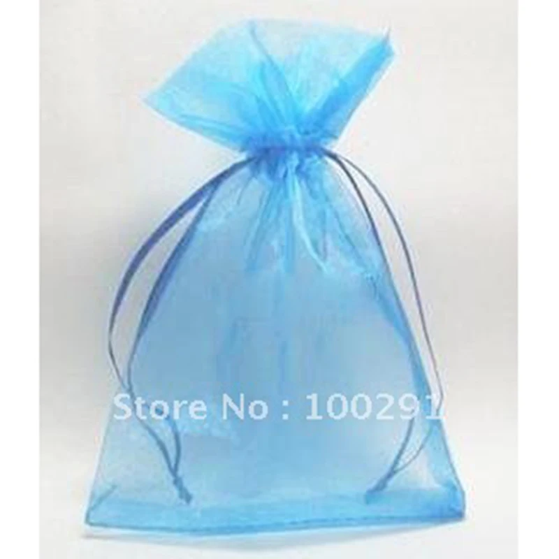 

500 шт./партия, подарочные пакеты из органзы, 15 х25 см