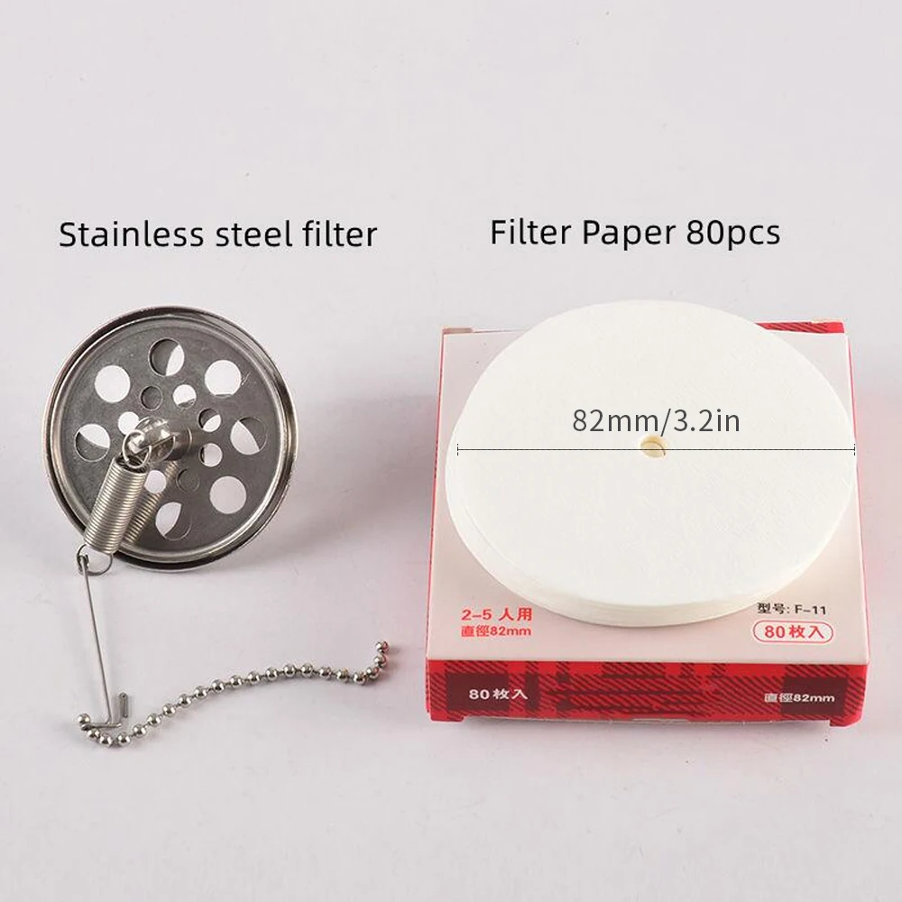 Сифон CAFEMASY для кофеварки, тканевый фильтр общего назначения, вакуумный Сифон для кофе, аксессуары, фильтр из нержавеющей стали и бумага