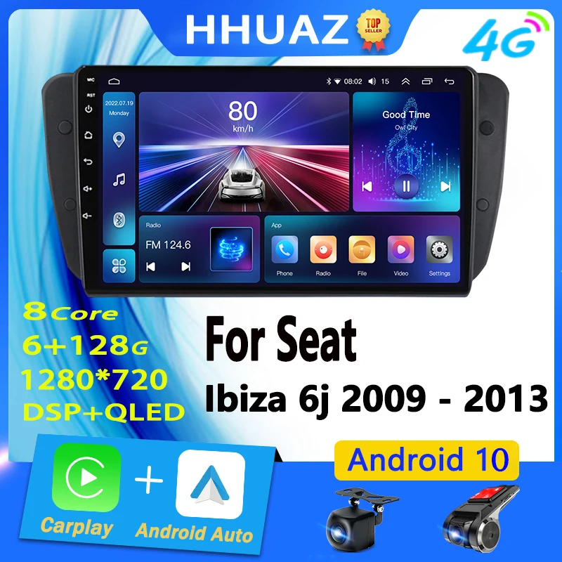 

Автомагнитола 2 Din на Android 10 для Seat Ibiza 6j, 2009, 2010, 2012, 2013, GPS-навигация, радио, аудио, мультимедийный плеер