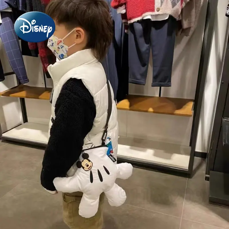 Disney Mickey Original New Children's Crossbody Bag Cartoon Cute Mini Children's Bag Fashion Style Girl Zero Wallet High Quality