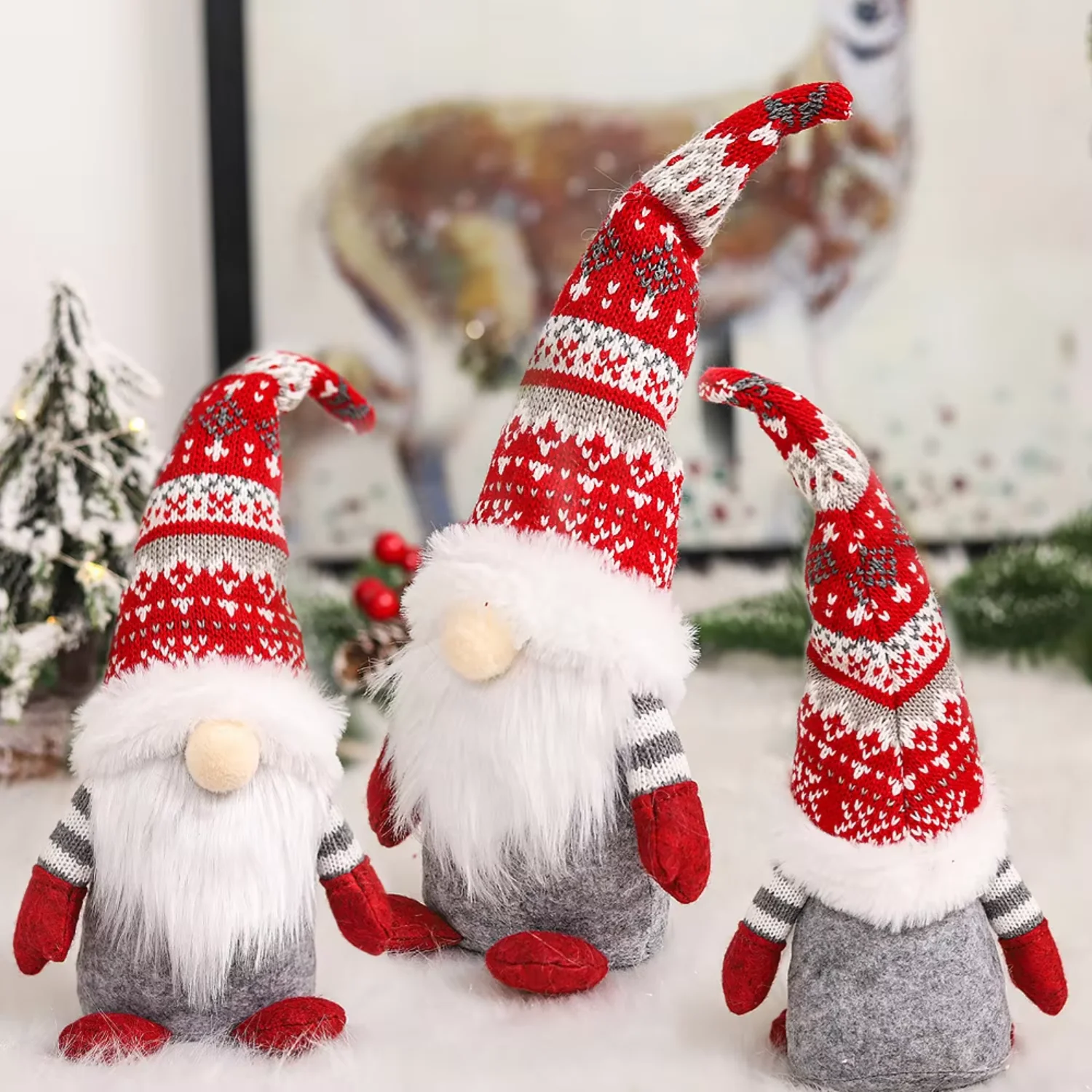 Рождественские украшения Рождественский гном Плюшевые платья Navidad Merry Xmas 2022.