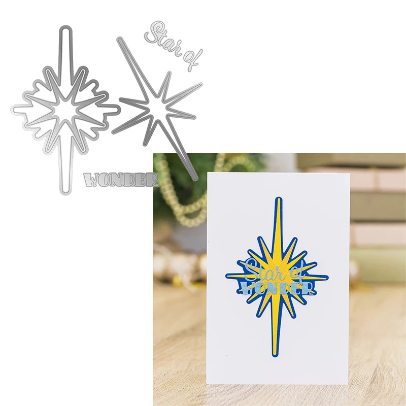 

Star Of Wonder Metal Cutting Die For Card Making Decoration Craft Scrapbooking DIY Album Photo Making Packing New 2022