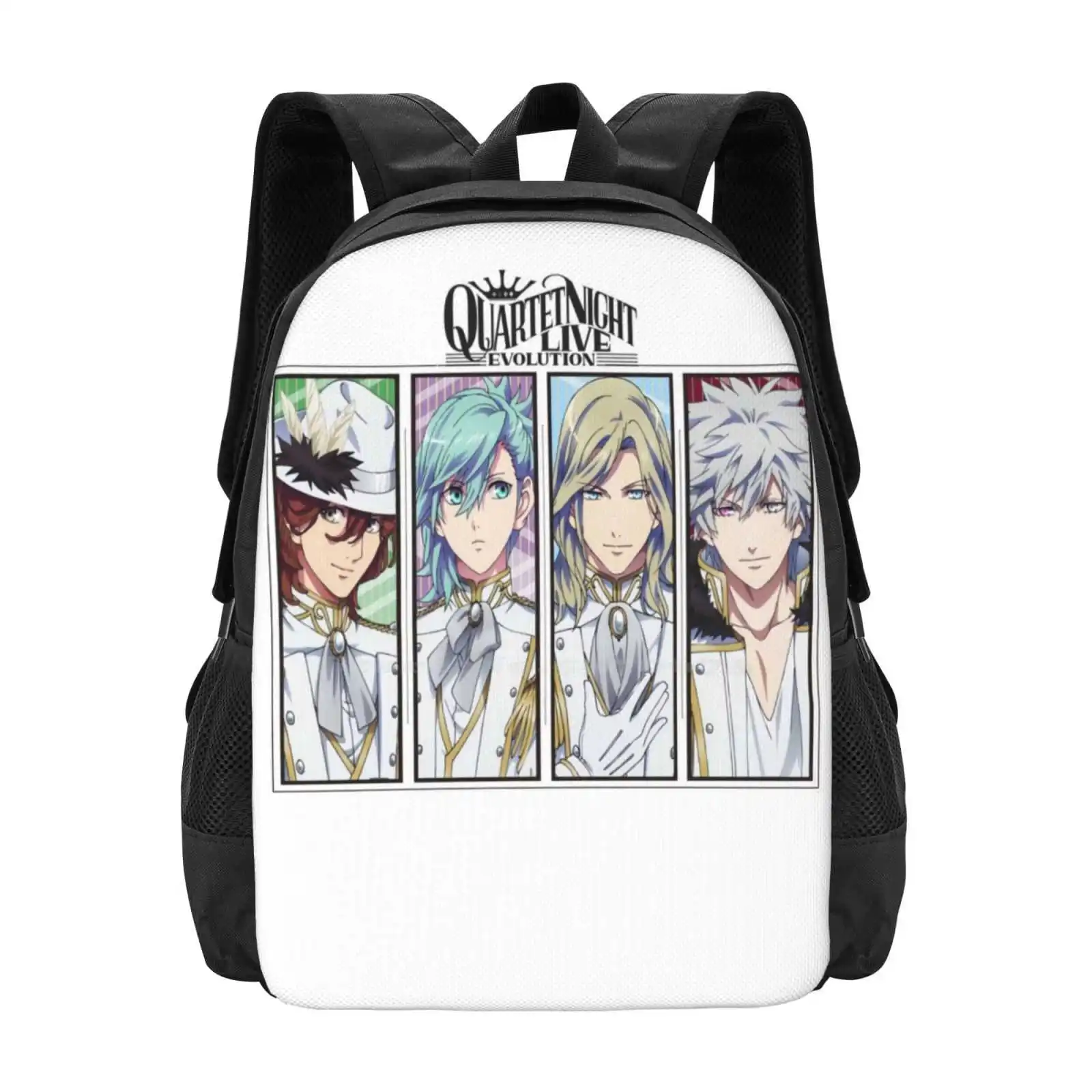 Quartet★Night Live Window Design 3D Print Design Backpack Student Bag Utapri Uta No Prince Sama Uta Pri Quartet Night Anime