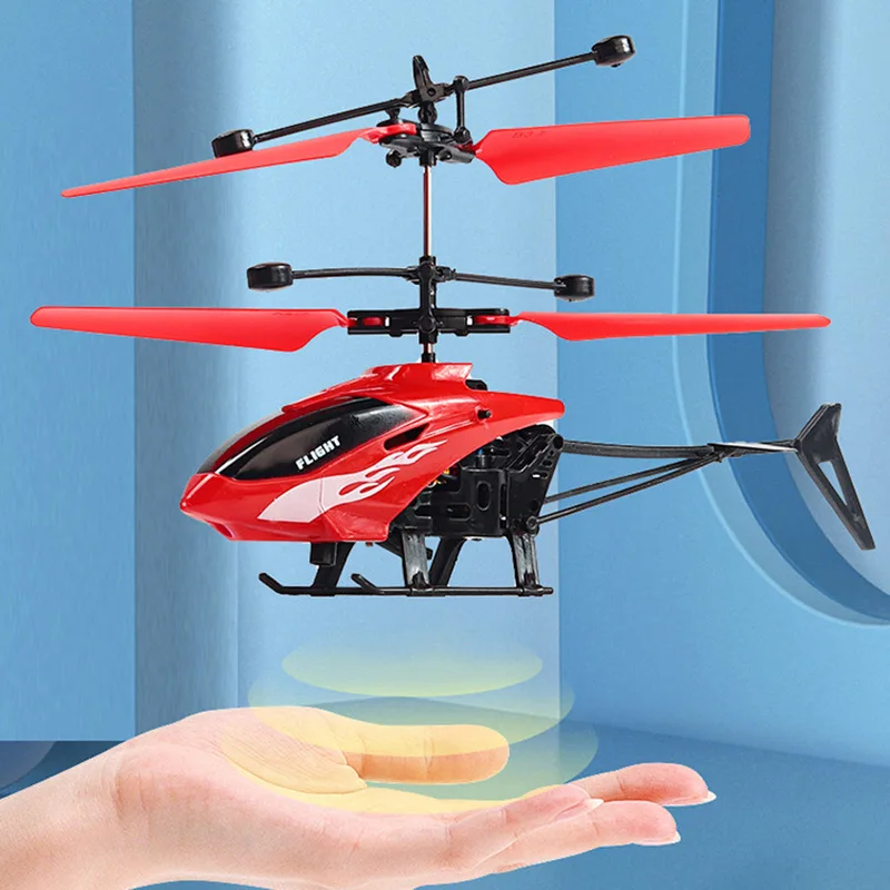 

Avião de controle remoto para crianças brinquedo de suspensão de indução helicóptero drop-resistente de carregamento de luz