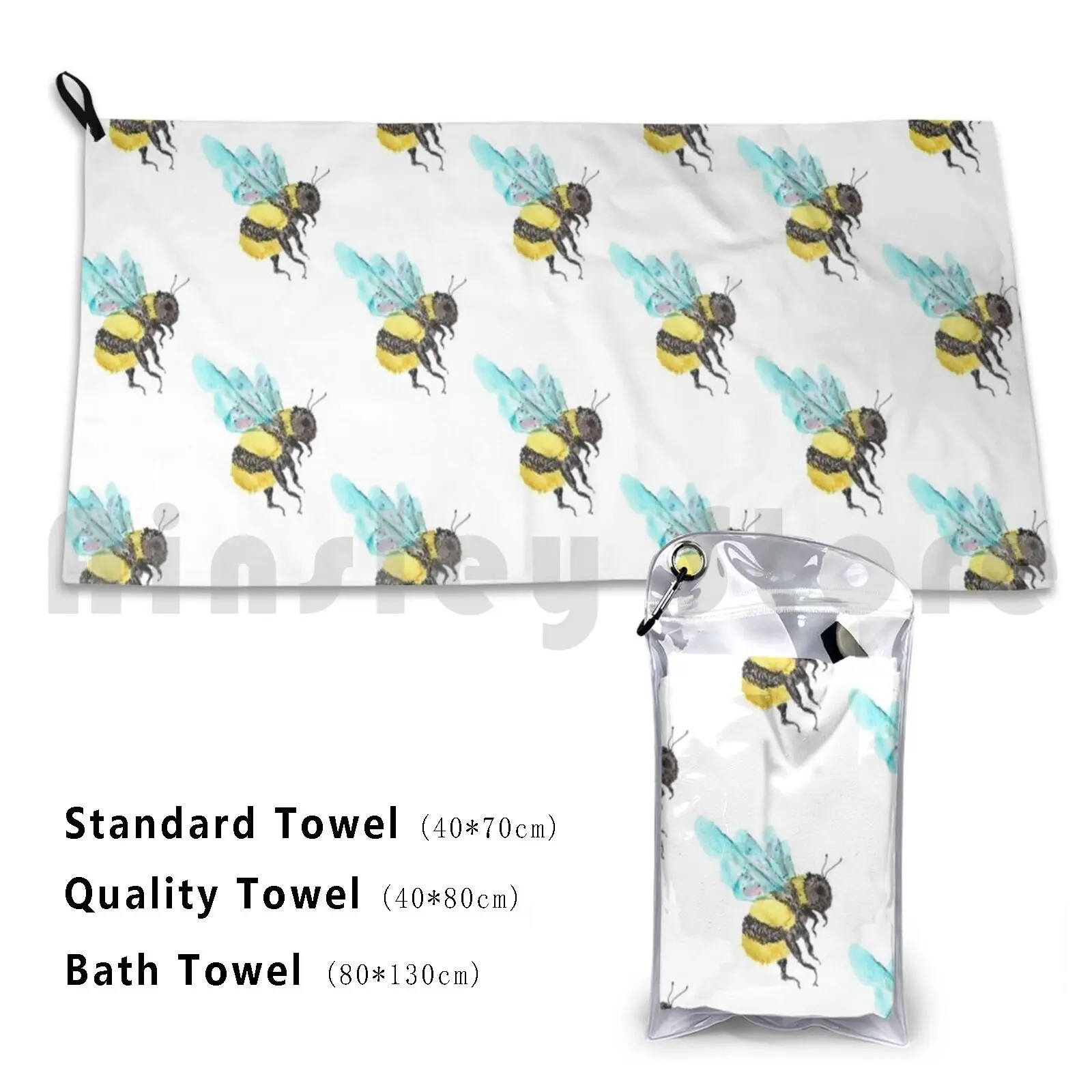 Bath Towel Bumblebee Honeybee Bumblebee Art Bee Bee Art Bugs Bug Bug Art