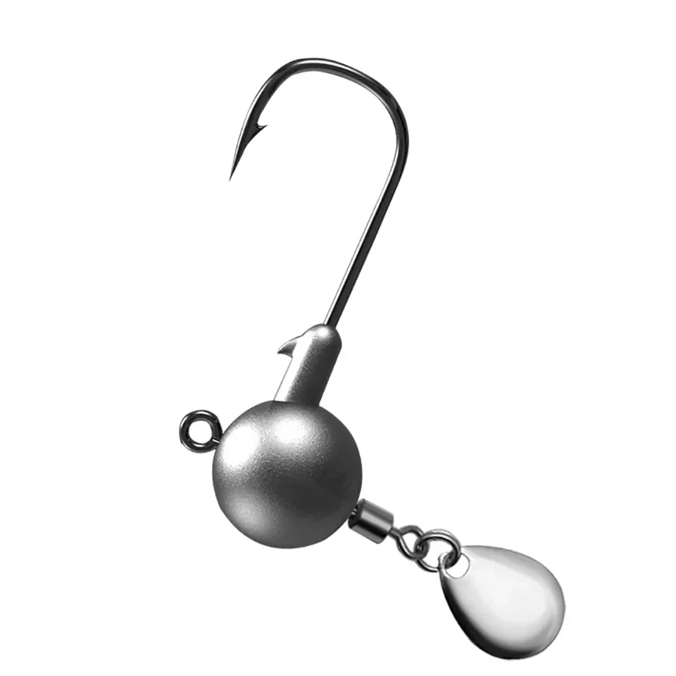 

5 шт./партия, рыболовные крючки с блёстками, 2,3/4,3/6,5/8,3 г