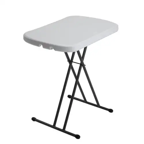 

26" Personal Folding Table, White Granite, 80251