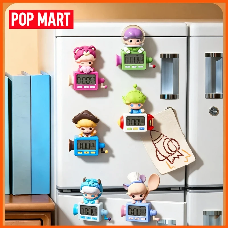 Фото Popmart Dimoo World × Pixar: Серия коллаборационных магнитов на холодильник с таймером, коллекционные игрушки, подарочные наборы-сюрпризы, таинственные коробки-сюрпризы, модная коллекция №1