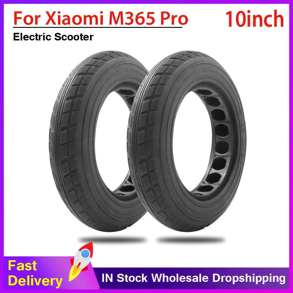 

10 Inch Solid Tire Electric Scooter for Xiaomi m365 Pro Scooter Wheel's Replacement Explosion-Proof 10x2 Modified Solid Tires